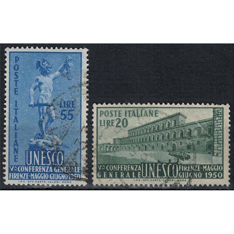 ITALIA 1950 Conferenza Unesco 2v us