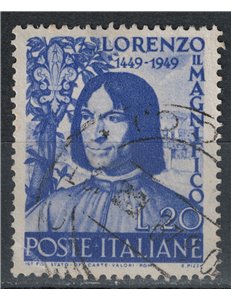 ITALIA 1949 Lorenzo il Magnifico us