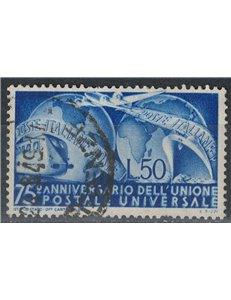 ITALIA 1949 Anniversario UPU us