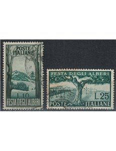 ITALIA 1951 Festa degli alberi 2v us