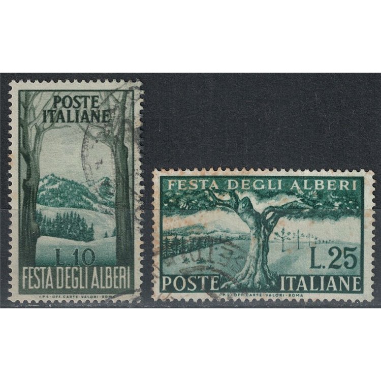 ITALIA 1951 Festa degli alberi 2v us