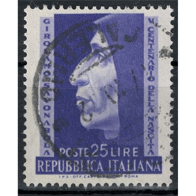 ITALY 1952 Fra Girolamo Savonarola us
