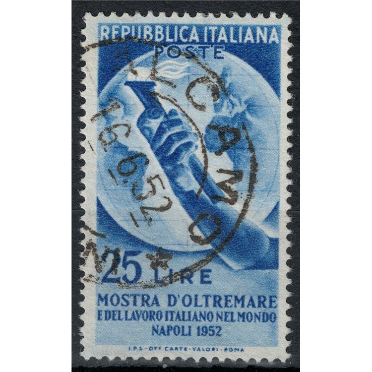 ITALY 1952 Overseas Exhibition us