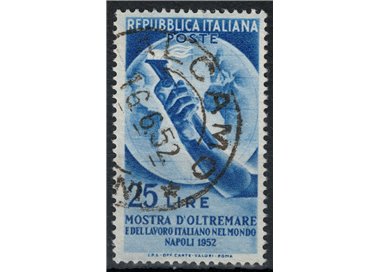 ITALY 1952 Overseas Exhibition us