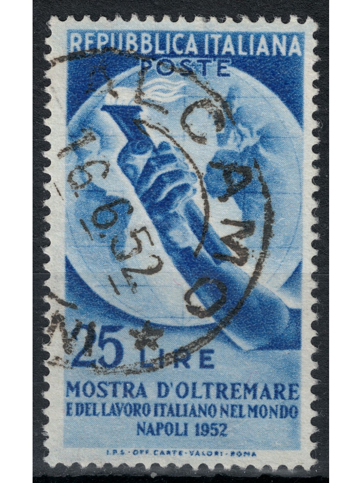 ITALY 1952 Overseas Exhibition us