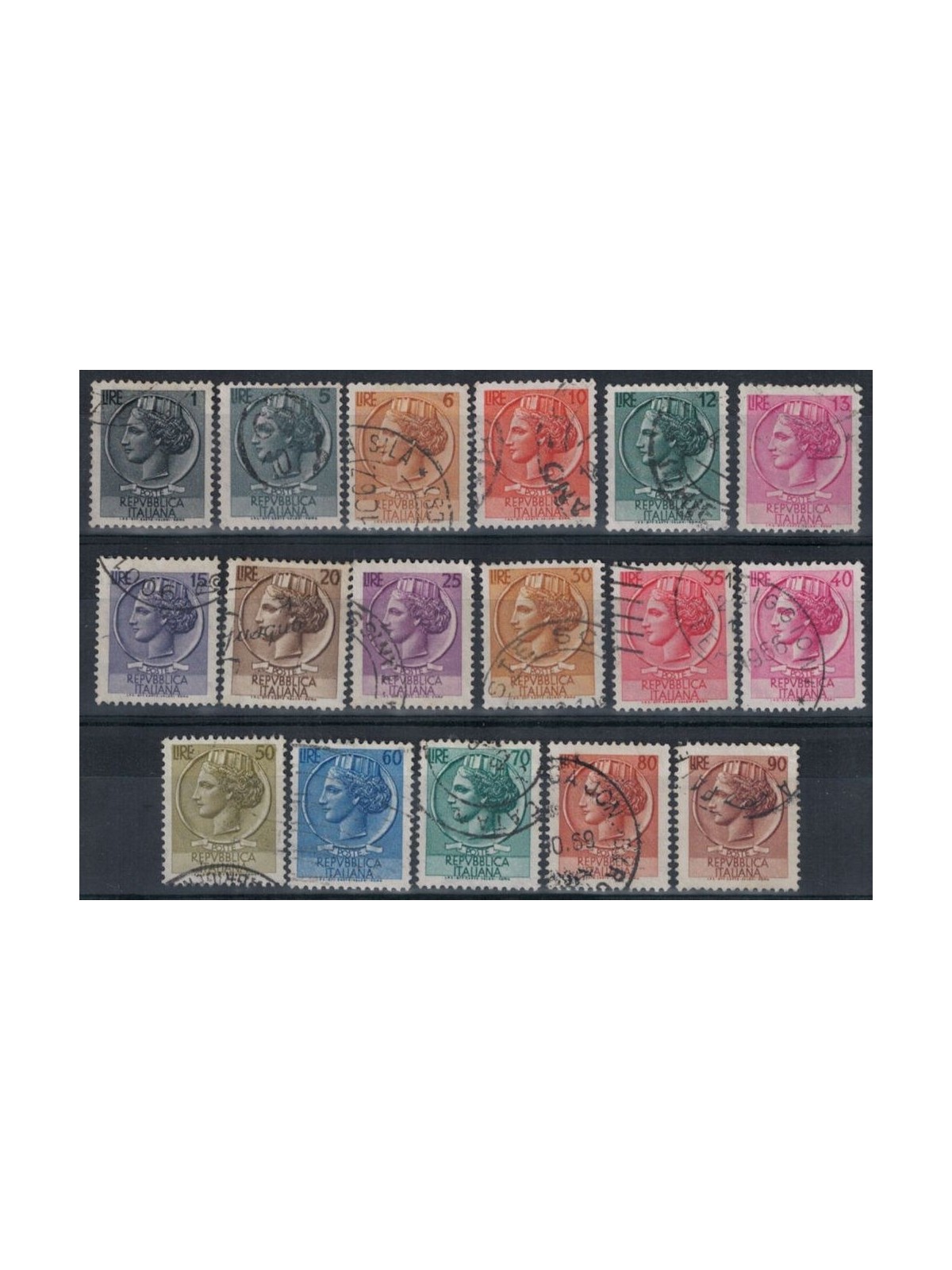 ITALY 1955-60 Siracusana 17v us