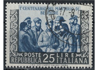 ITALIA 1952 Martirio di Belfiore us