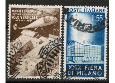 ITALY 1951 Milan Fair 2v used