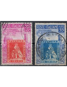 ITALIA 1951 Granducato di Toscana 2v us