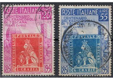 ITALIA 1951 Granducato di Toscana 2v us