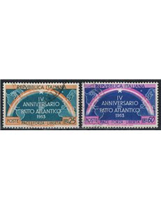 ITALY 1953 Atlantic Pact 2v used