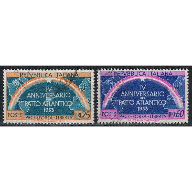 ITALY 1953 Atlantic Pact 2v used