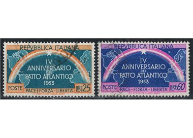 ITALY 1953 Atlantic Pact 2v used