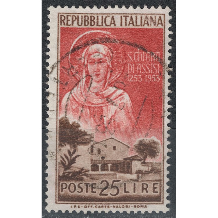 ITALIA 1953 Santa Chiara di Assisi us