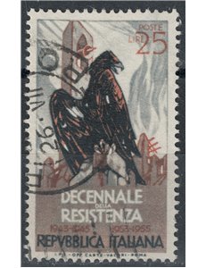 ITALY 1954 Resistance Anniversary used