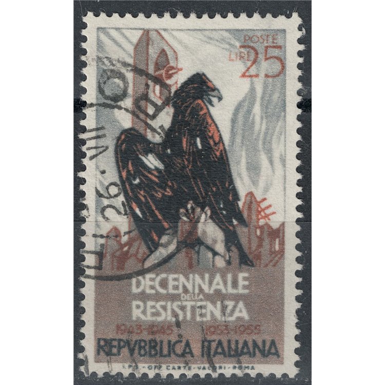 ITALY 1954 Resistance Anniversary used