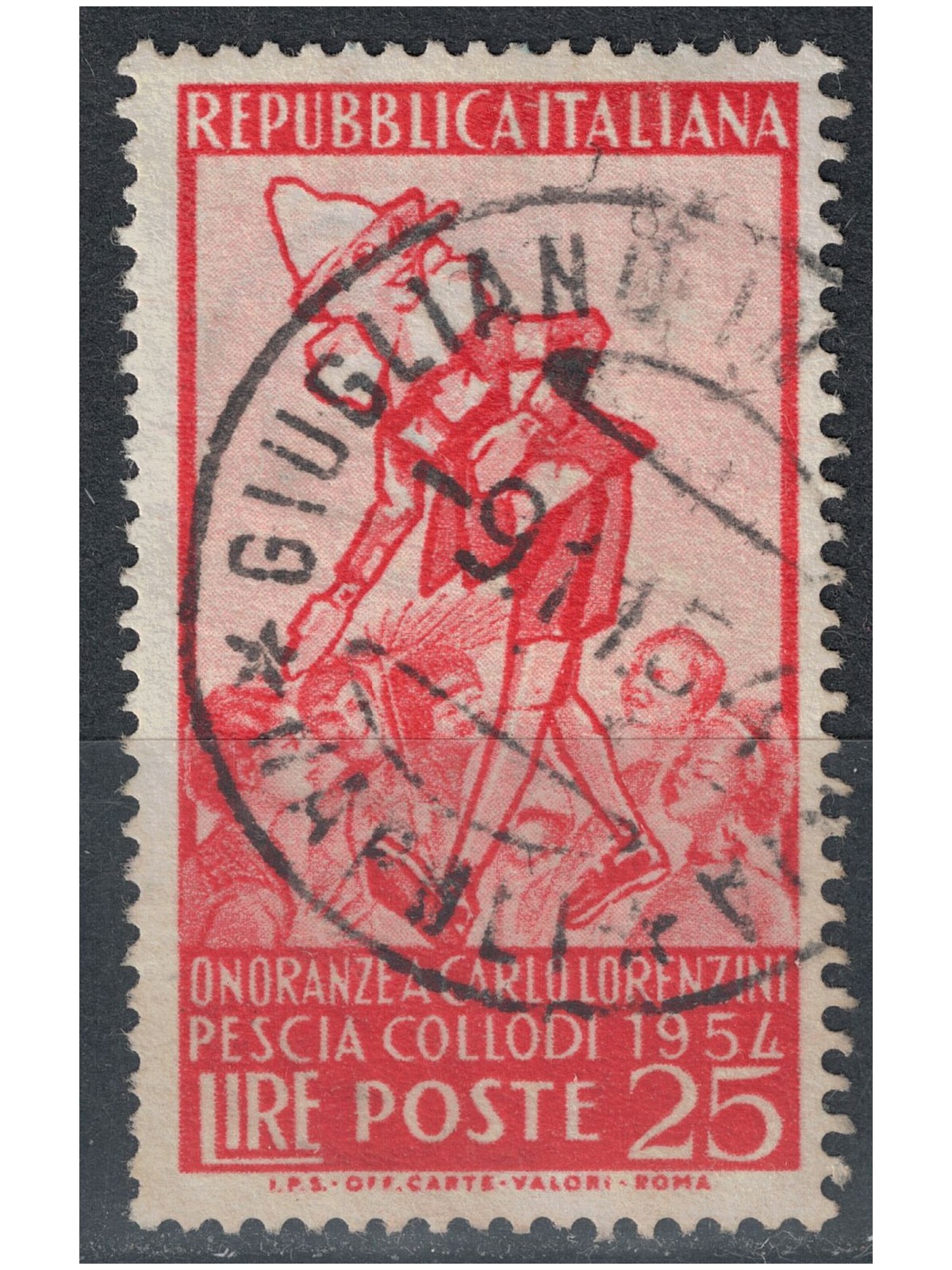 ITALY 1954 Collodi, Pinocchio used