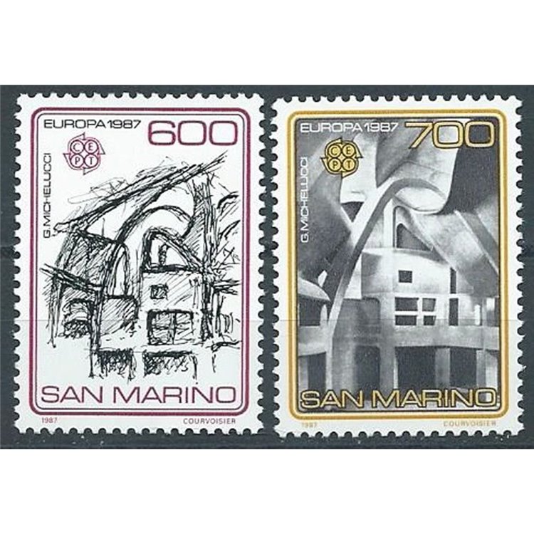 SAN MARINO 1987 Europe 2v MNH**