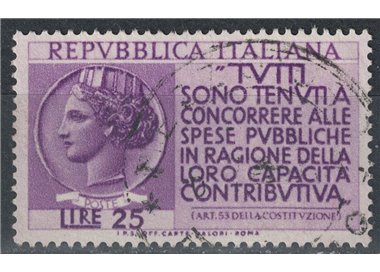 ITALY 1954 Income Tax Return used