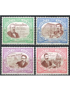 SAN MARINO 1997 Primo francobollo di San Marino 4v MNH**
