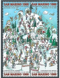 SAN MARINO 1997 Alpine Ski World Championships 4v MNH**