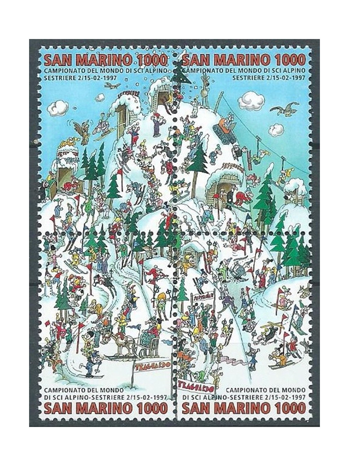 SAN MARINO 1997 Alpine Ski World Championships 4v MNH**
