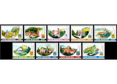 SAN MARINO 1997 Castles of San Marino 9v MNH**