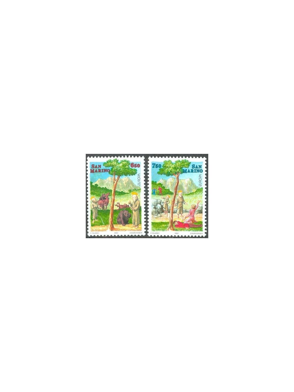 SAN MARINO 1997 Europe 2v MNH**
