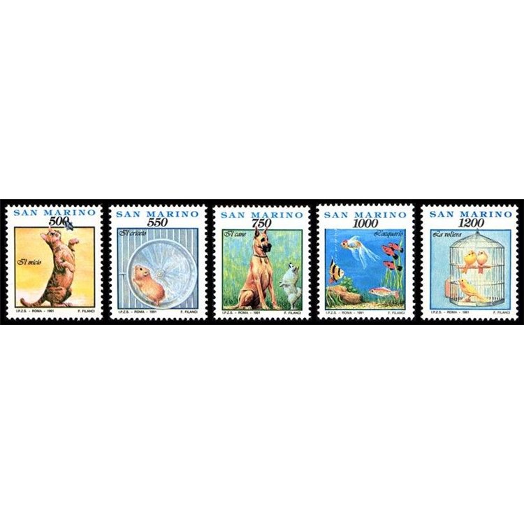 SAN MARINO 1991 Everyday things, gestures and affections 5v MNH**