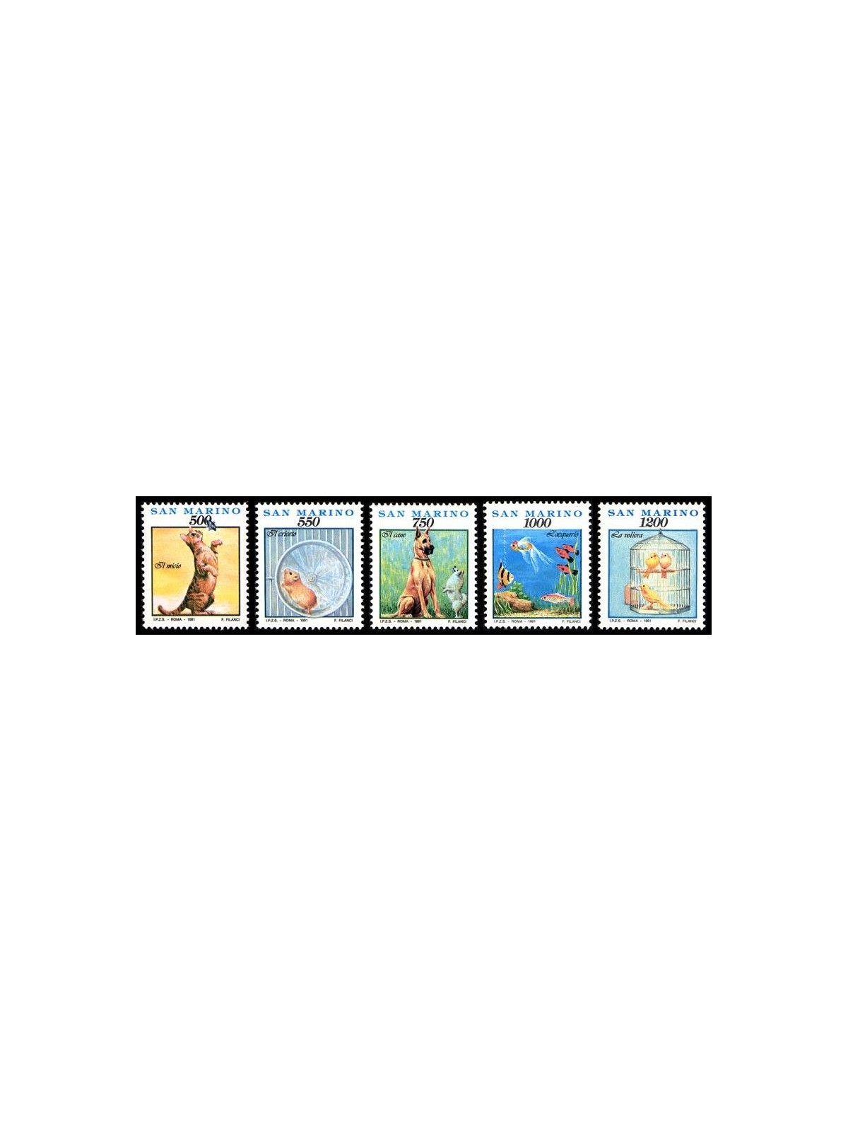 SAN MARINO 1991 Everyday things, gestures and affections 5v MNH**