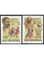 SAN MARINO 1991 Centenario della pallacanestro 2v MNH**