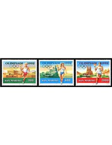 SAN MARINO 1991 Pre-Olympic 3v MNH**