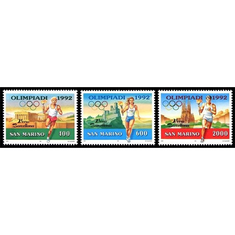 SAN MARINO 1991 Preolimpica 3v MNH**