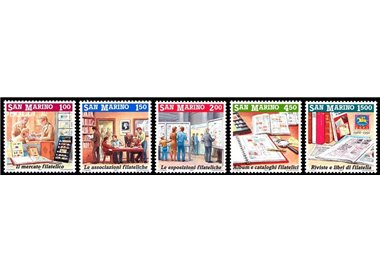 SAN MARINO 1991 Invito alla filatelia 5v MNH**