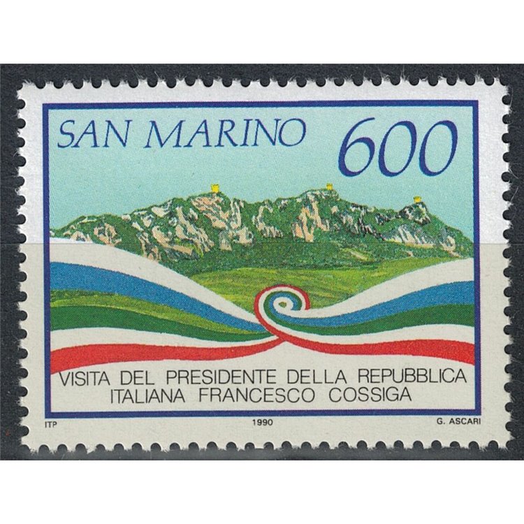 SAN MARINO 1990 Francesco Cossiga MNH**