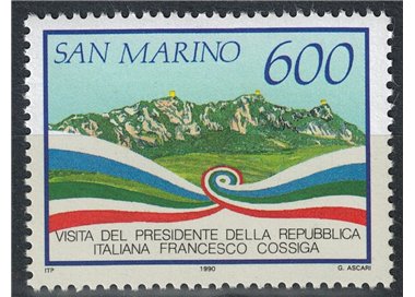 SAN MARINO 1990 Francesco Cossiga MNH**