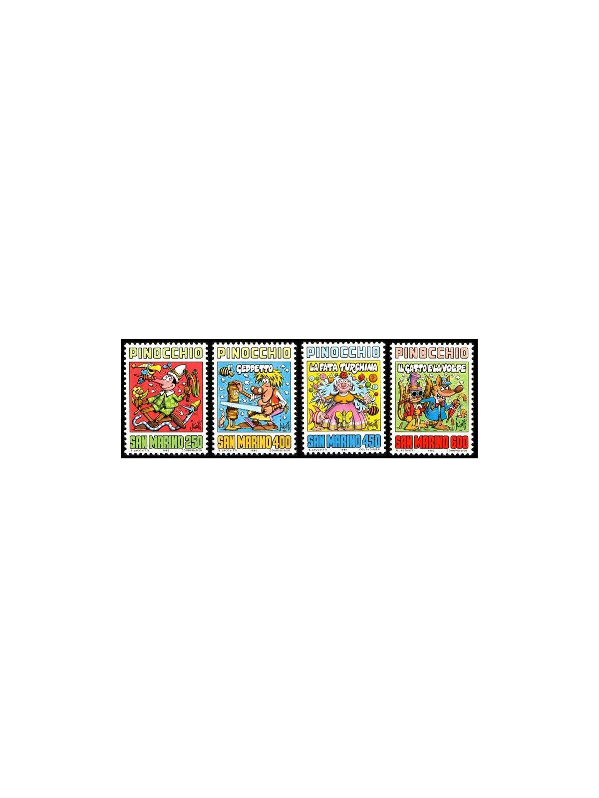 SAN MARINO 1990 Carlo Collodi 4v MNH**