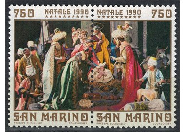 SAN MARINO 1990 Natale 2v MNH**