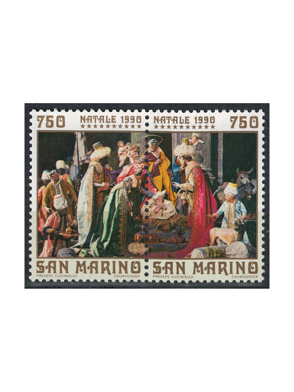 SAN MARINO 1990 Natale 2v MNH**