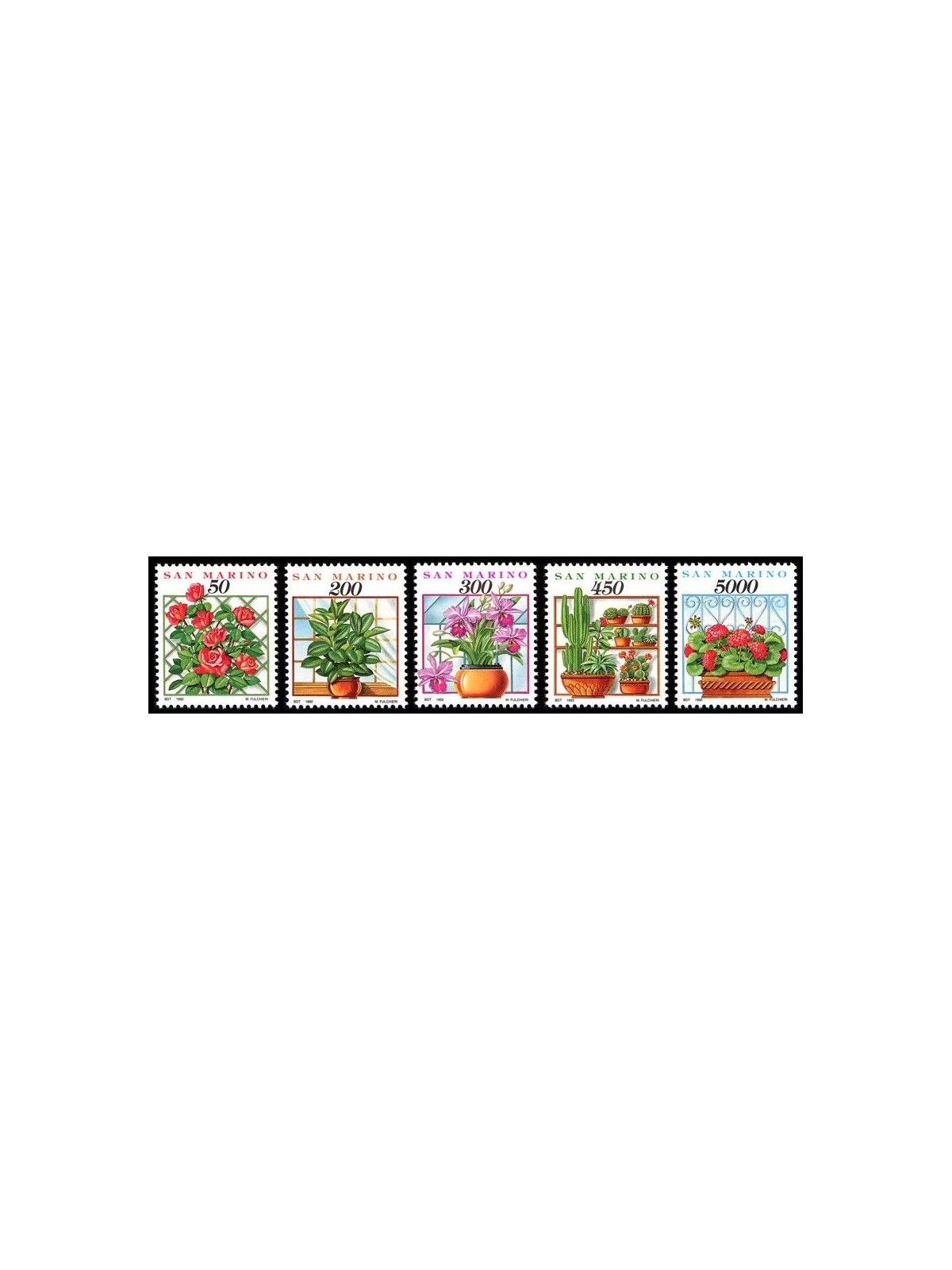 SAN MARINO 1992 Cose, gesti ed affetti di ogni giorno 5v MNH**