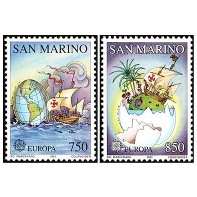 SAN MARINO 1992 Europa 2v MNH**