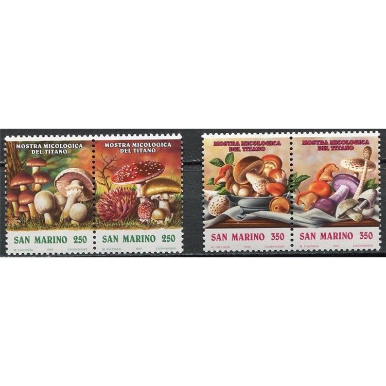 SAN MARINO 1992 Mostra micologica del titano 4v MNH**