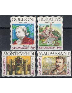 SAN MARINO 1993 Celebrazioni d'autore 4v MNH**