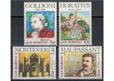 SAN MARINO 1993 Celebrazioni d'autore 4v MNH**