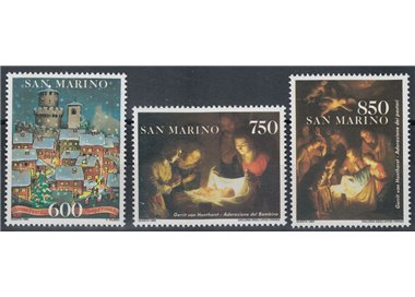 SAN MARINO 1993 Christmas 3v MNH**
