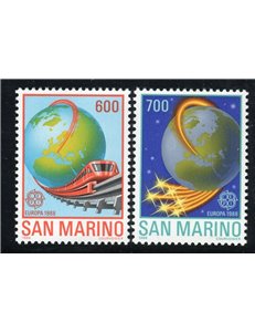 SAN MARINO 1988 Europe 2v MNH**