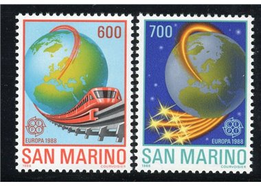 SAN MARINO 1988 Europe 2v MNH**