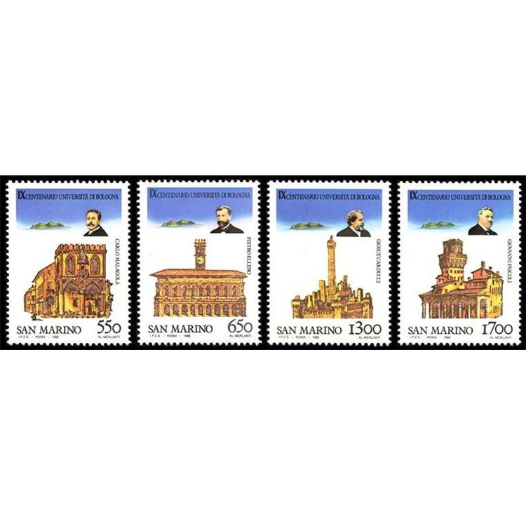 SAN MARINO 1988 University of Bologna 4v MNH**