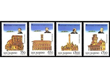 SAN MARINO 1988 University of Bologna 4v MNH**