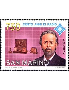 SAN MARINO 1994 Centenario della radio MNH**